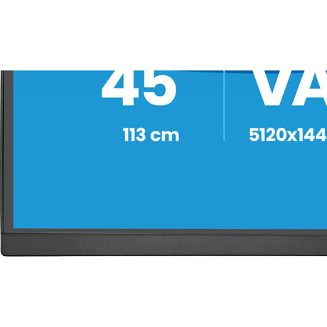 Iiyama prolite xcb4594dqsu-b1 44.5 curved ultrawide monitor (zwart (mat), hdmi, displayport, usb, audio)