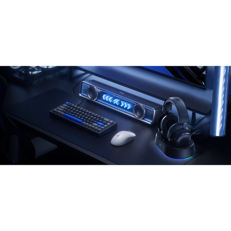 Mchose v9 turbo+ magnetic wireless over-ear gaming headset (zwart, nintendo switch, playstation 4, playstation 5, mobiel, pc, 2.4g bluetooth usb)