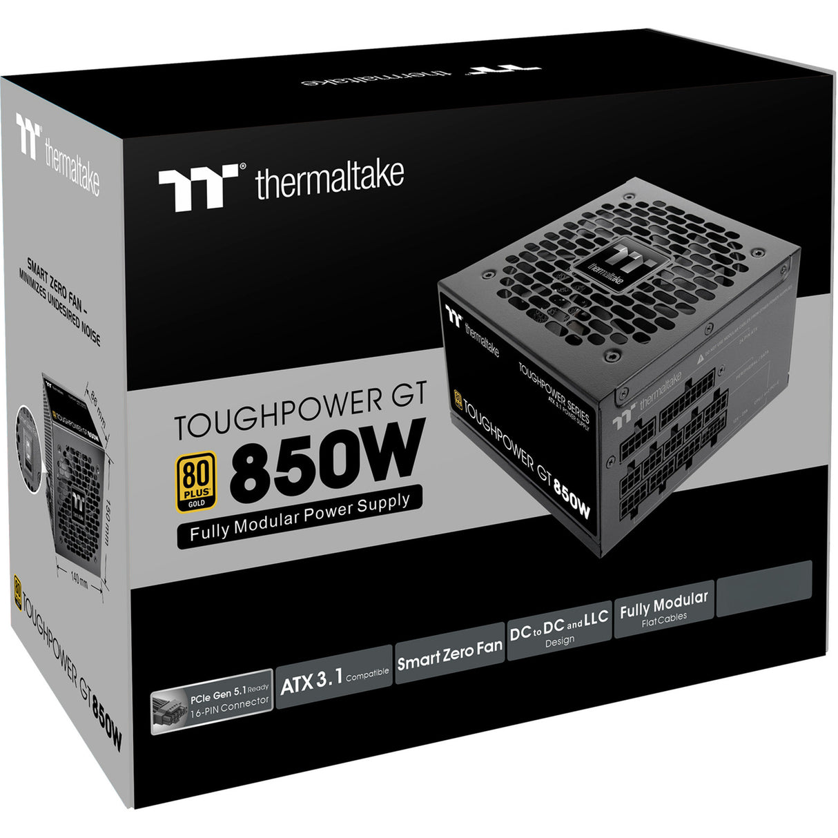 Thermaltake Toughpower GT modulares 850 Watt Netzteil (schwarz, 4x PCIe)