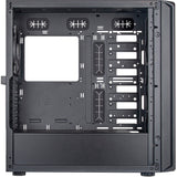 Silverstone sst-sed1-b Midi-Tower-Gehäuse (schwarz | 2x USB-A | 1x USB-C)