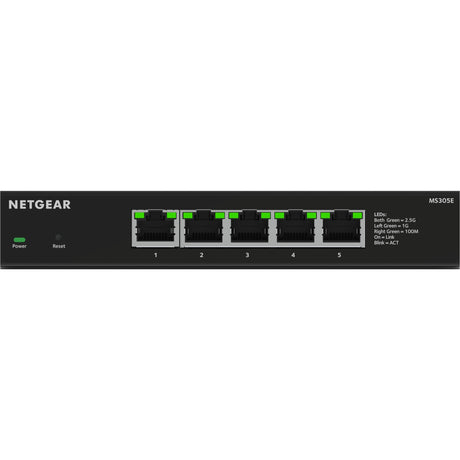 Netgear 5-Port 2,5G Multi-Gigbit Ethernet Plus Switch (MS305e) (Schwarz, verwaltet)