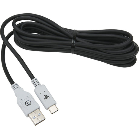 Powera USB-C-Kabel für Playstation 5 (schwarz und weiß, 3 Meter)