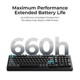 Keychron q5 ultra-m3 8k wireless custom mechanical keyboard (wit, us lay-out (qwerty), silk pom red, 96%, rgb, hot swap, 8k, 2.4 ghz | bluetooth 5.2 | usb-c)