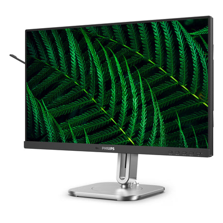 Philips 24b2g5200 23.8 monitor (zilver zwart, 1x displayport, 1x hdmi, 1x vga, 4x usb-a)