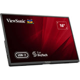Viewsonic VA1650 leichter tragbarer Monitor 16 (schwarz, 1x HDMI, USB-C)