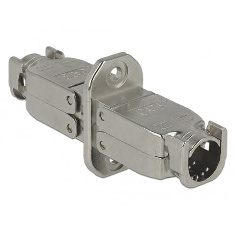 Delock Kupplung für Netzwerkkabel Cat.6a STP (Silber)