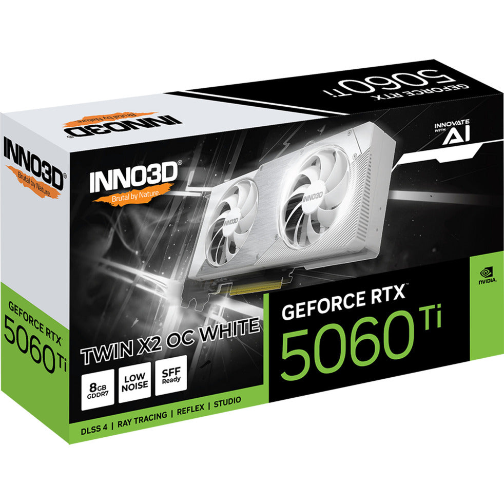 Inno3d n506t2-08d7x-193075w geforce rtx™ 5060 ti 8gb twin x2 oc weiß