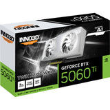 Inno3d n506t2-08d7x-193075w geforce rtx™ 5060 ti 8gb twin x2 oc weiß