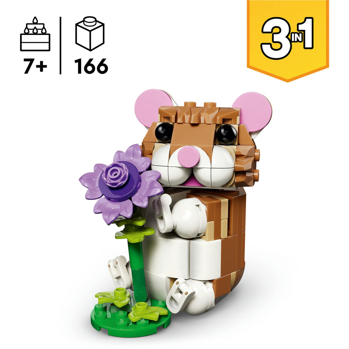 Lego Creator 31376 süßer Hamster mit Blume