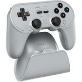 8bitdo pro 3 bluetooth gamepad (grijs zwart, switch 1 2, pc, android, 2.4 ghz bluetooth usb)