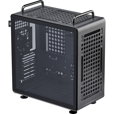 Cooler Master Qube 540 Stardust Iron Midi-Tower-Gehäuse (schwarz | 2x USB-A | 1x USB-C | gehärtetes Glas)