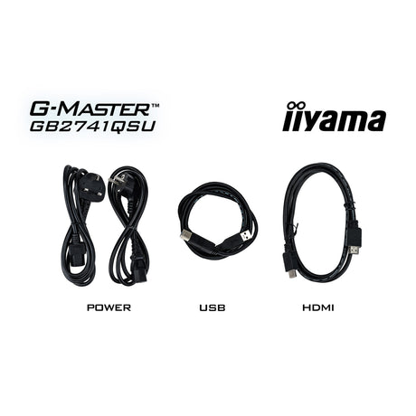 Iiyama G-Master Black Hawk GB2741QSU-B1 27 Gaming-Monitor (schwarz, HDMI, DisplayPort, 2x USB-A, USB-B, 144 Hz)