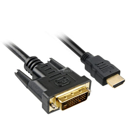 Sharkoon HDMI > DVI-D-Adapter (schwarz, 5 Meter, Dual-Link)