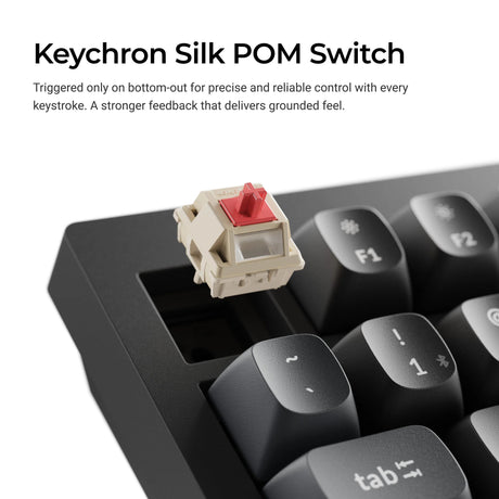 Keychron v3 Ultra 8K kabellose, benutzerdefinierte mechanische Tastatur (schwarz, US-Layout (QWERTY), Seidenpom-Banane, 80 % (TKL), RGB, Hot-Swap, 2,4 GHz | Bluetooth 5.3 | USB-C)