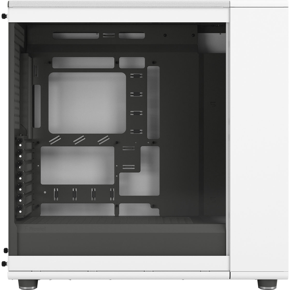 Fractal Design North XL RC Chalk White TG Clear Midi-Tower-Gehäuse (weiße Holzfarbe | 2x USB-A | 1x USB-C | gehärtetes Glas)