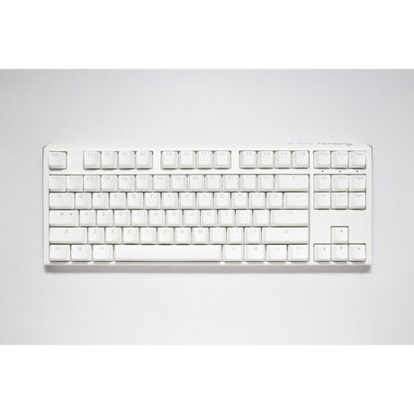 Ducky One 3 Classic Pure White TKL RGB mechanische Tastatur (weiß, US-Layout (QWERTY), Cherry MX Speed Silver, 80 % (TKL), RGB-LEDs, Double-Shot PBT, Hot-Swap-fähig, Quack-Mechanik)