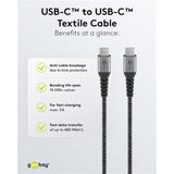 Goobay USB-C Schnellladegerät Nano (65 W) und USB-C Textilkabel