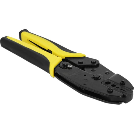 Delock Universal-Koax-Crimpzange (schwarz gelb, 6 Durchmesser)
