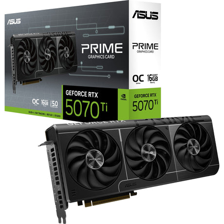Asus prime geforce rtx 5070 ti oc 16g grafische kaart (3x displayport, 1x hdmi)