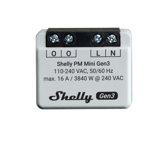 Shelly PM Mini Gen3 Messgerät (Bluetooth 4.2, WLAN)