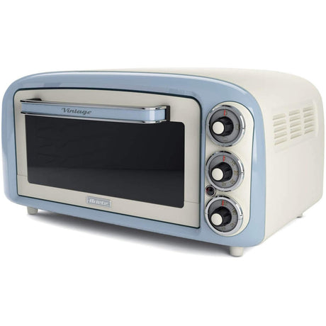 Ariete Vintage Oven 0979 05 Minibackofen (weiß hellblau, 18 Liter)