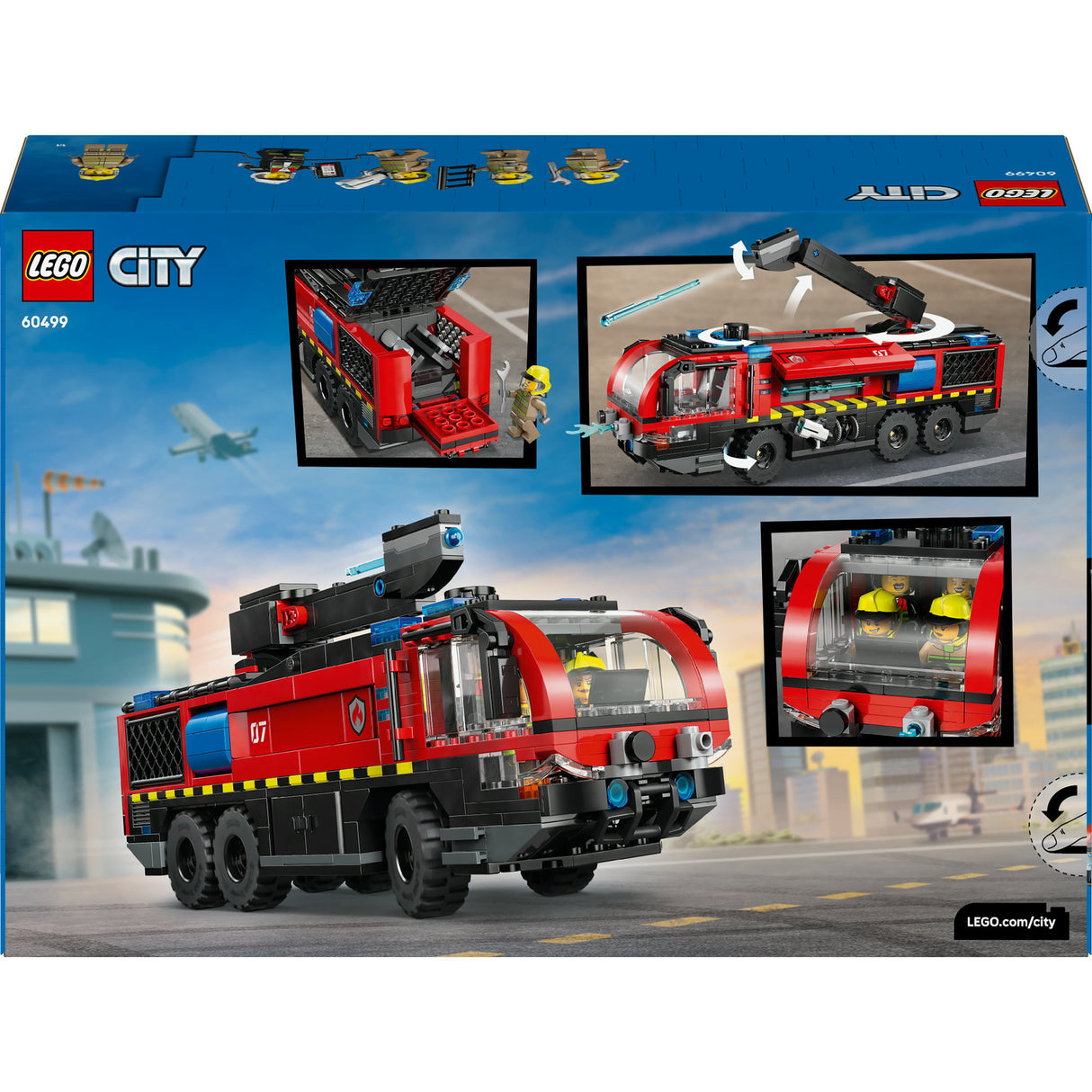 Lego City – Flughafen-Feuerwehrauto-Konstruktionsspielzeug (60499)