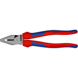 Knipex Kraft-Kombizange 225 mm Kombizange (rot blau)
