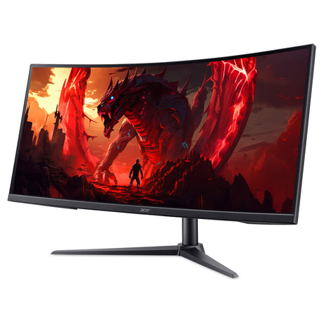 Acer Nitro xz340cur x2 34 gebogener Ultrawide-Gaming-Monitor (schwarz, 2x Display-Port, 2x HDMI, 200 Hz)