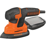 Black+Decker 120 Watt Maus-Detailschleifer KA2500K-QS Deltaschleifer (Orange Schwarz, Zubehör und Koffer im Lieferumfang enthalten)