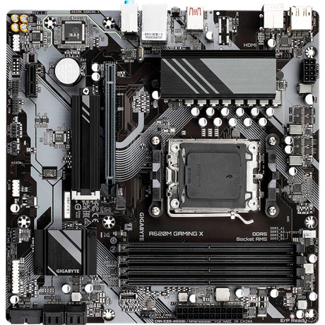 Gigabyte A620M Gaming X (Rev. 1.0) Sockel AM5 Motherboard (Schwarzgrau, Raid, GB-LAN, Sound, µatx)