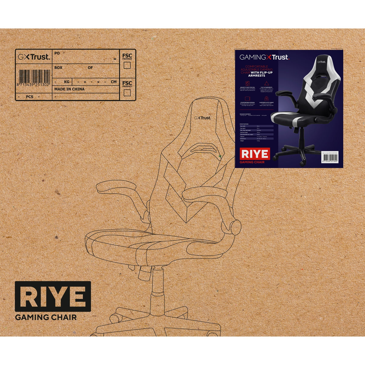 Trust Trust GXT 703W Riye Gaming Chair