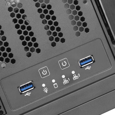 Silverstone RM41-H08 Rackgehäuse (schwarz | 2x USB-A 3.2 (5 Gbit s))