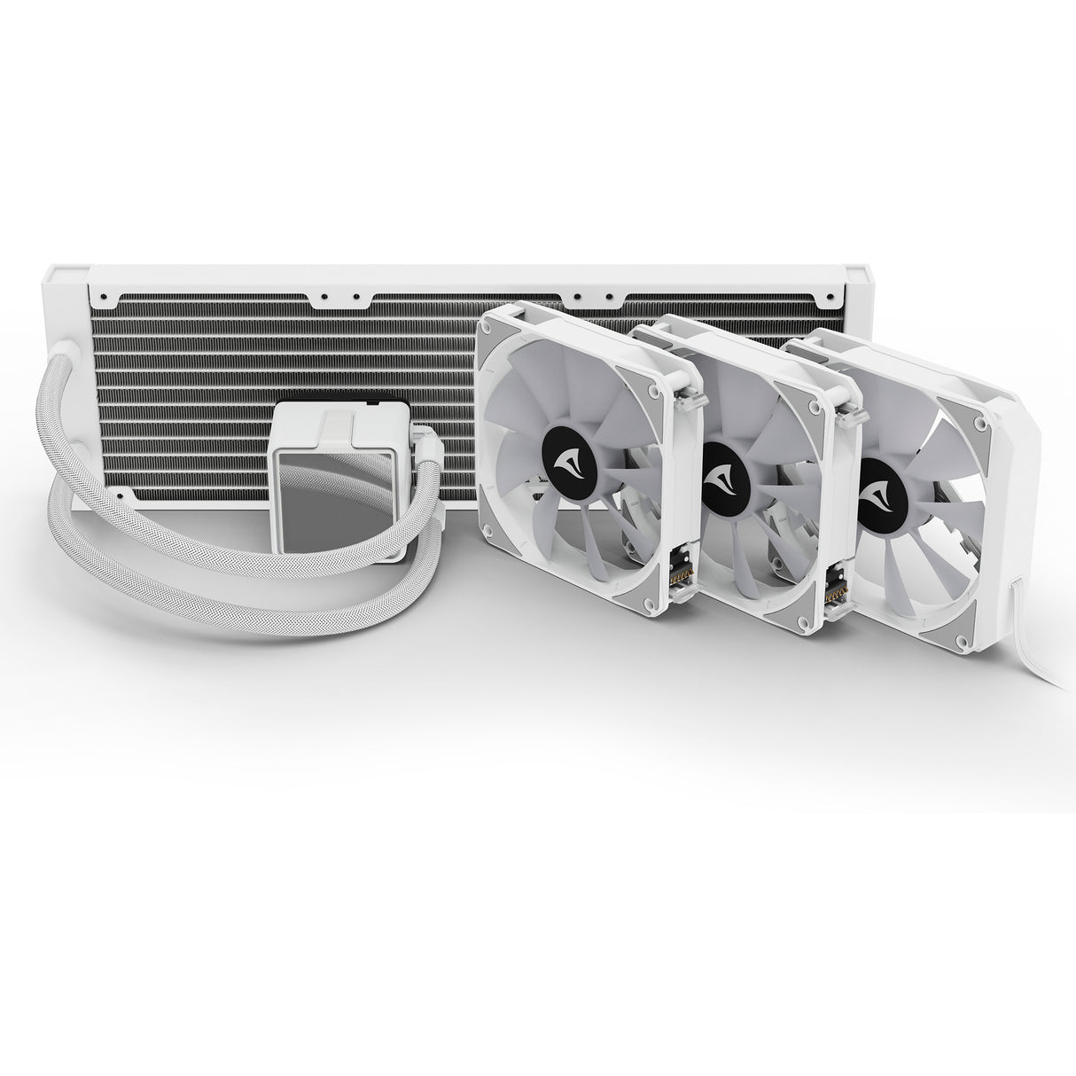 Sharkoon S100 ArGB Wasserkühlung (weiß, 4-Pin-PWM-Lüfteranschluss)