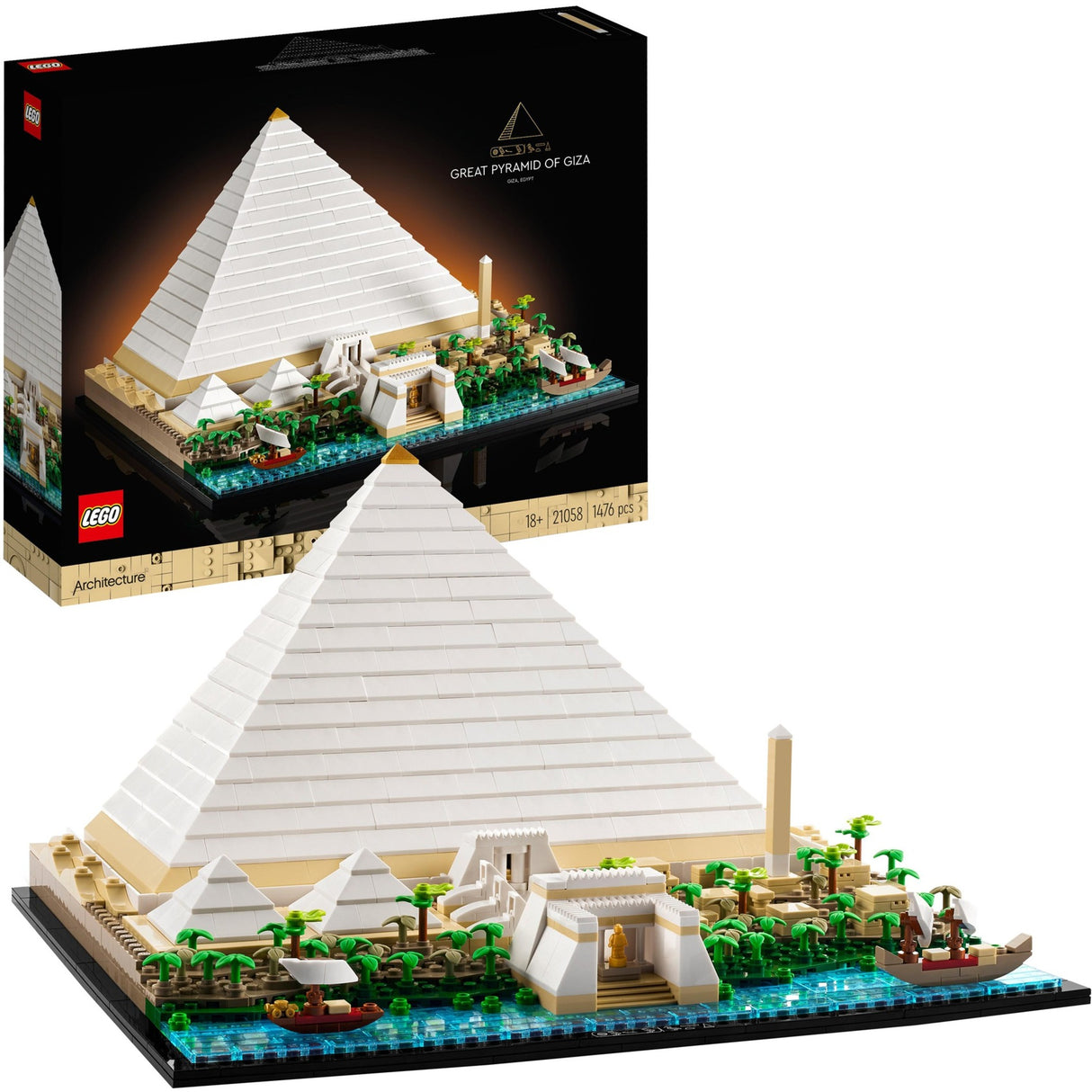 Lego-Architektur – Bauspielzeug Große Pyramide von Gizeh (21058)