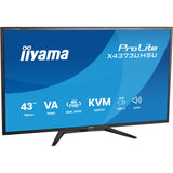 Iiyama prolite x4373uhsu-b2 42.5 4k uhd monitor (zwart (mat), hdmi, displayport, usb-c)