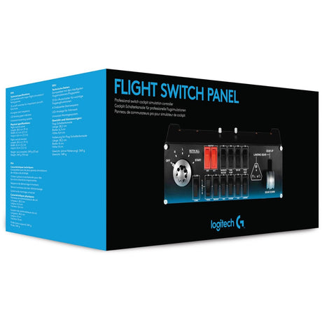 Logitech G Saitek Pro Flight Switch Panel Instrumententafel (Schwarz, PC)