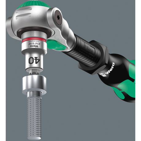 Wera 8100 SA All-in-Zyklop-Speed-Ratschensatz, 42-teiliges Werkzeugset (schwarz grün, 1 4 -Antrieb, mit Haltefunktion, metrisch)