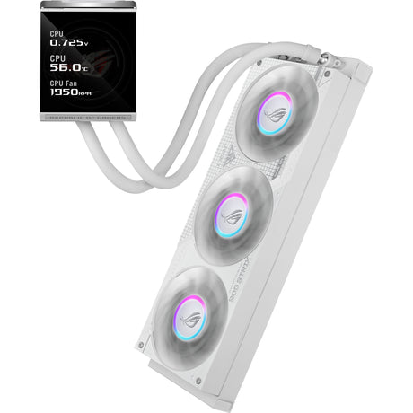 Asus ROG Strix LC IV 360 ARGB LCD-Wasserkühlung (Weiß, 4-Pin-PWM)