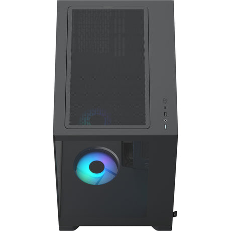 Fractal Design Pop 2 Vision RGB Midi-Tower-Gehäuse (schwarz | 1x USB-A | 1x USB-C | RGB | gehärtetes Glas)