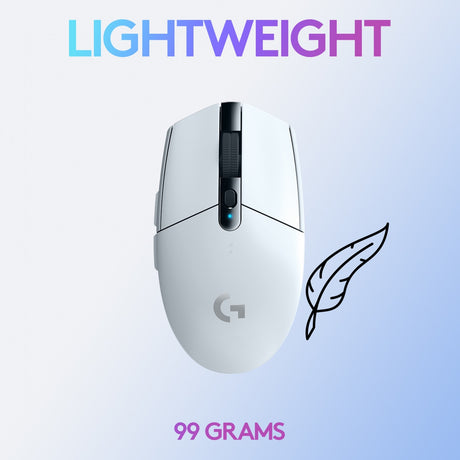 Logitech G305 Lightspeed kabellose Gaming-Maus (weiß, 200 – 12.000 dpi)