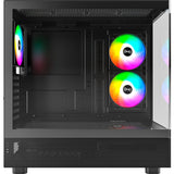 Montech xr Midi-Tower-Gehäuse (schwarz | 2x USB-A | 1x USB-C | RGB | gehärtetes Glas)