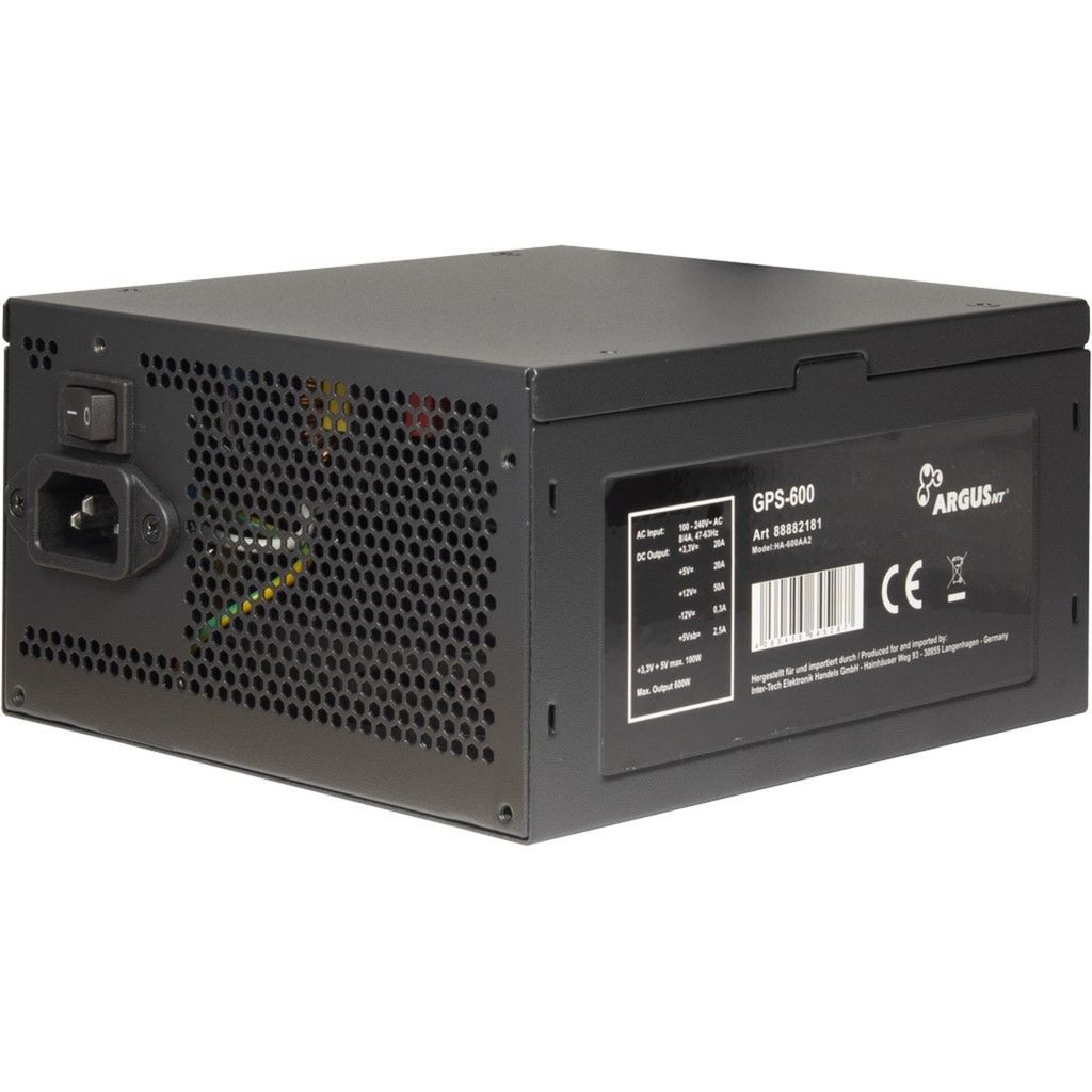 Inter-Tech Argus GPS-600 600 Watt Netzteil (schwarz, 4x PCIe)