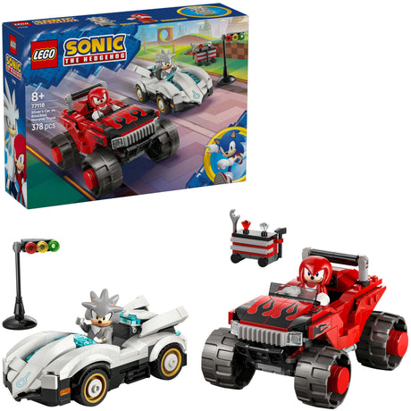 Lego Sonic the Hedgehog 77118 Silvers Car vs. Knuckles‘ Monstertruck