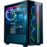 Ruhig sein! Light Wings PWM RGB Gehäuselüfter (schwarz, 3 Stück, 140 x 140 x 25 mm)