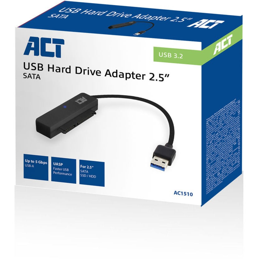 Act Connectivity Connectivity USB -Adapterkabel auf 2.5 SATA HDD SSD