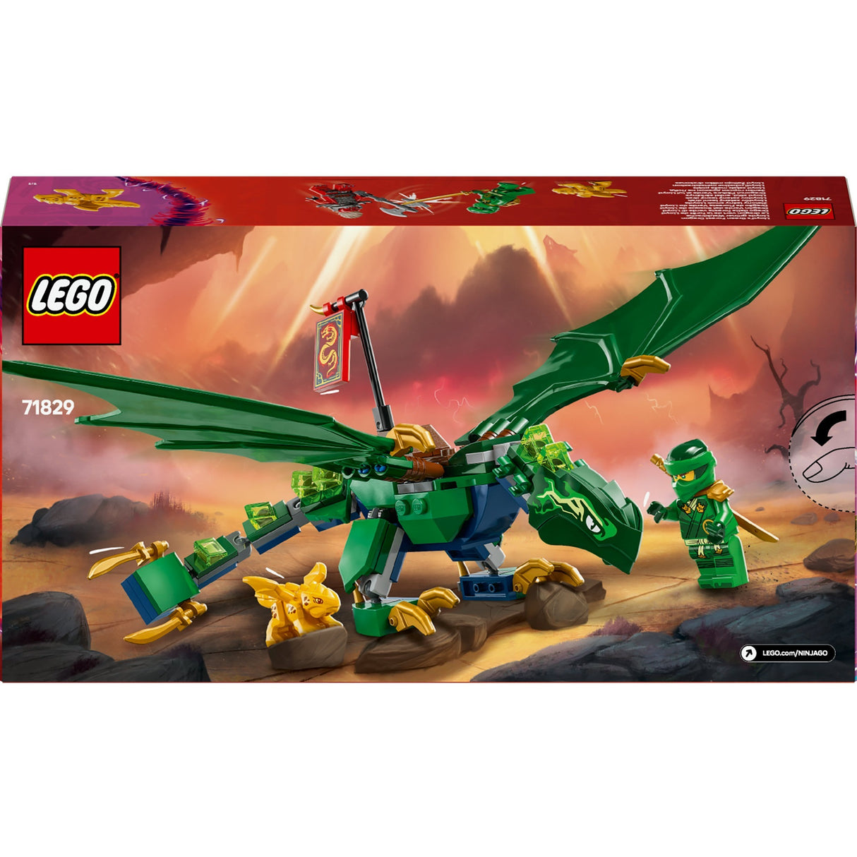 Lego 71829 Ninjago Lloyds grüner Walddrache | 2 Stk