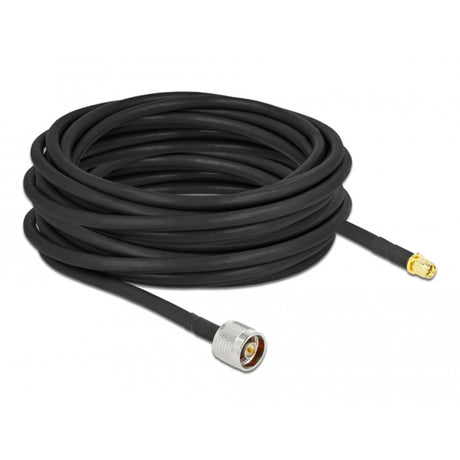 Delock Antennenkabel N-Stecker > SMA-Stecker lmr cfd300 (schwarz, 10 Meter)