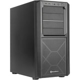 Silverstone sst-sed1-b Midi-Tower-Gehäuse (schwarz | 2x USB-A | 1x USB-C)
