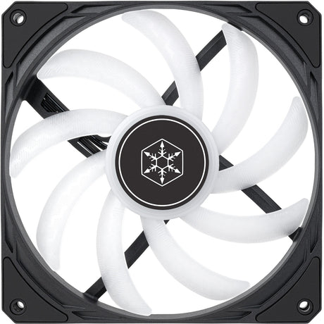 Silverstone Air Slimmer 140 ArGB Gehäuselüfter (schwarz, 140 x 15 x 140 mm, PWM)