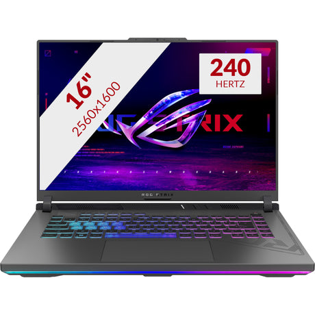 Asus rog strix g16 g614pp-s5076w 16 gaming laptop (grijs | r9 8940hx | rtx 5070 | 32 gb | 1 tb ssd)